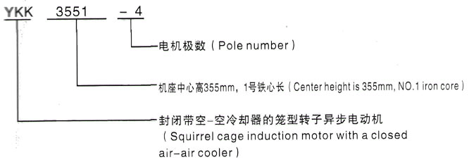 YKK系列(H355-1000)高压YRKK8001-4三相异步电机西安泰富西玛电机型号说明